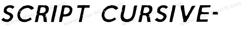 script cursive字体转换